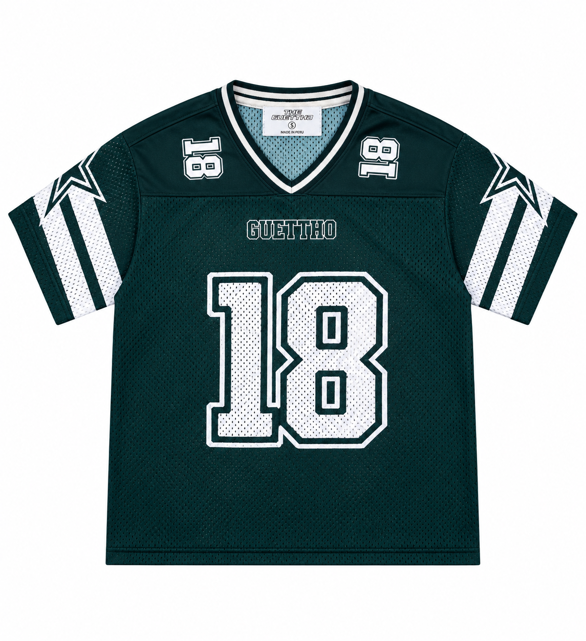 Mesh Jersey Guettho Sport / Dark Green/White