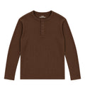 Henley Shirt / Coffee Brown
