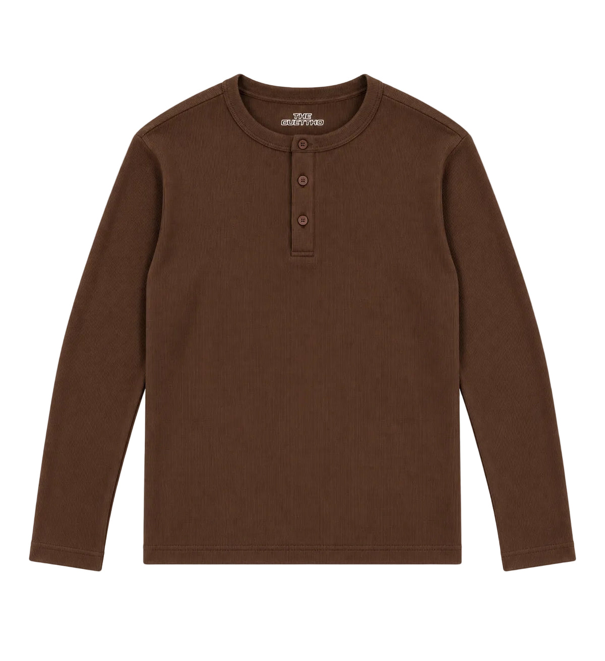 Henley Shirt / Coffee Brown
