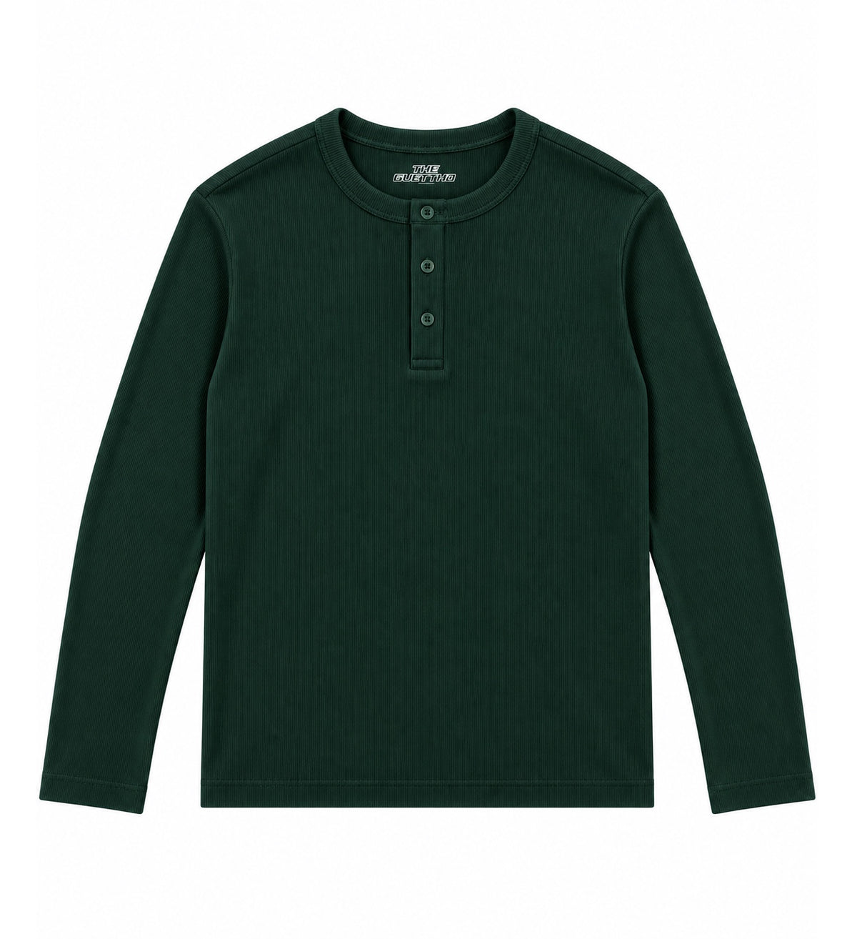 Henley Shirt / Bottle Green