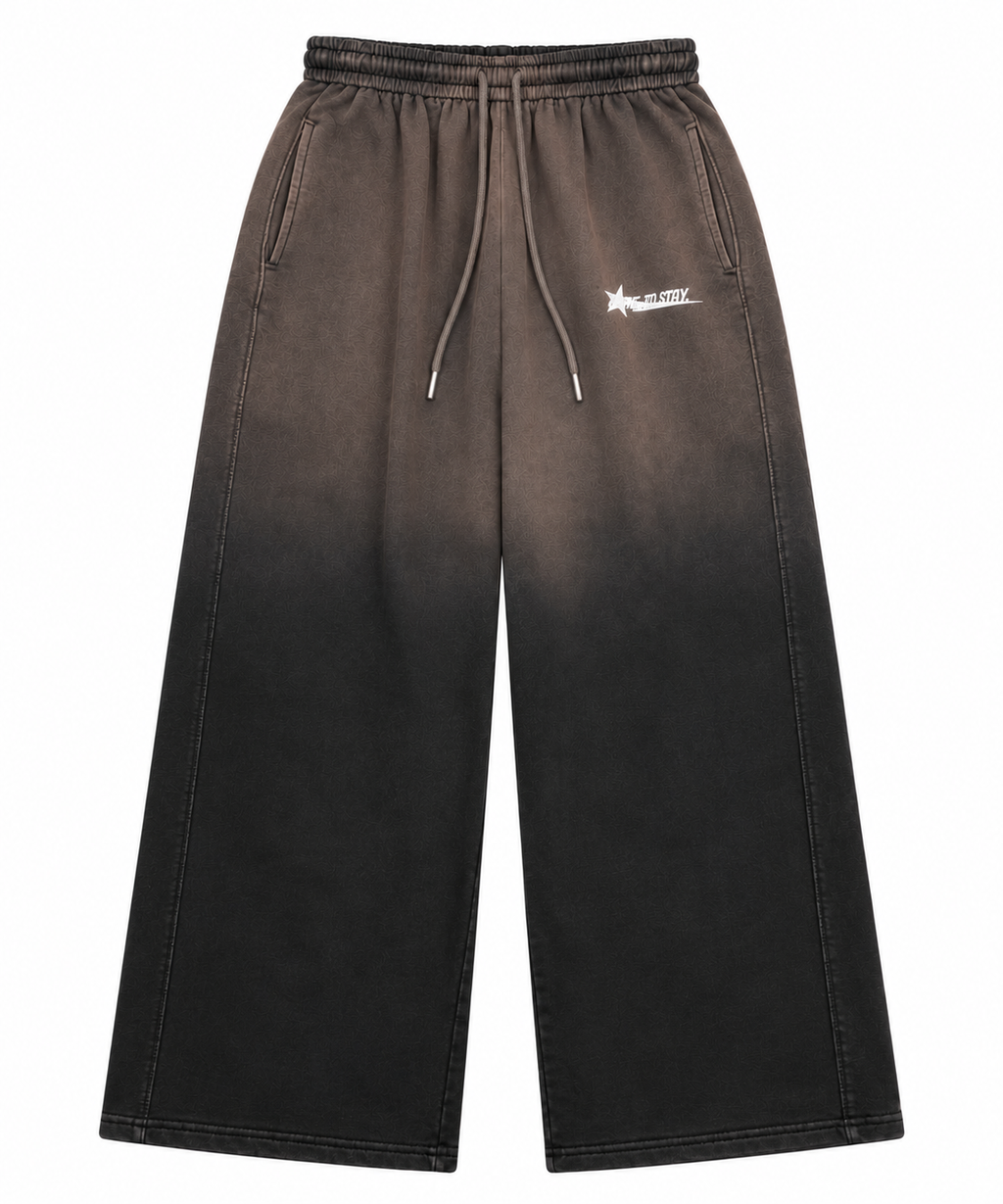 Acid Sweatpants / Washed Brown/Black