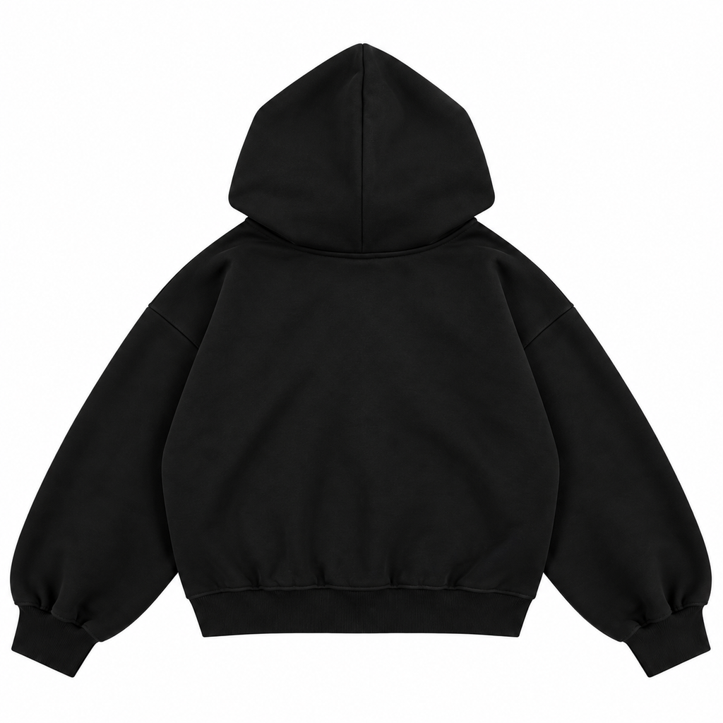 Guettho Urban Zip Hoodie / Black