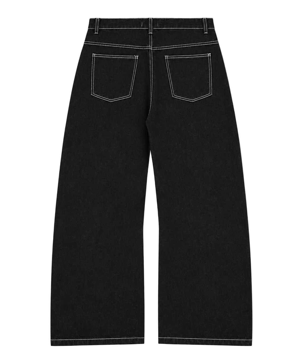 Raw Baggy Denim / Black&White