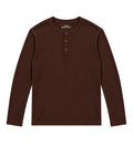 Henley Shirt / Chocolate Brown