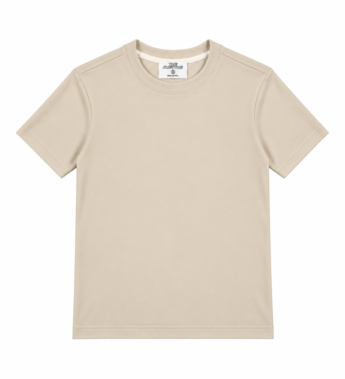 Slim Fit T Shirt/ Beige