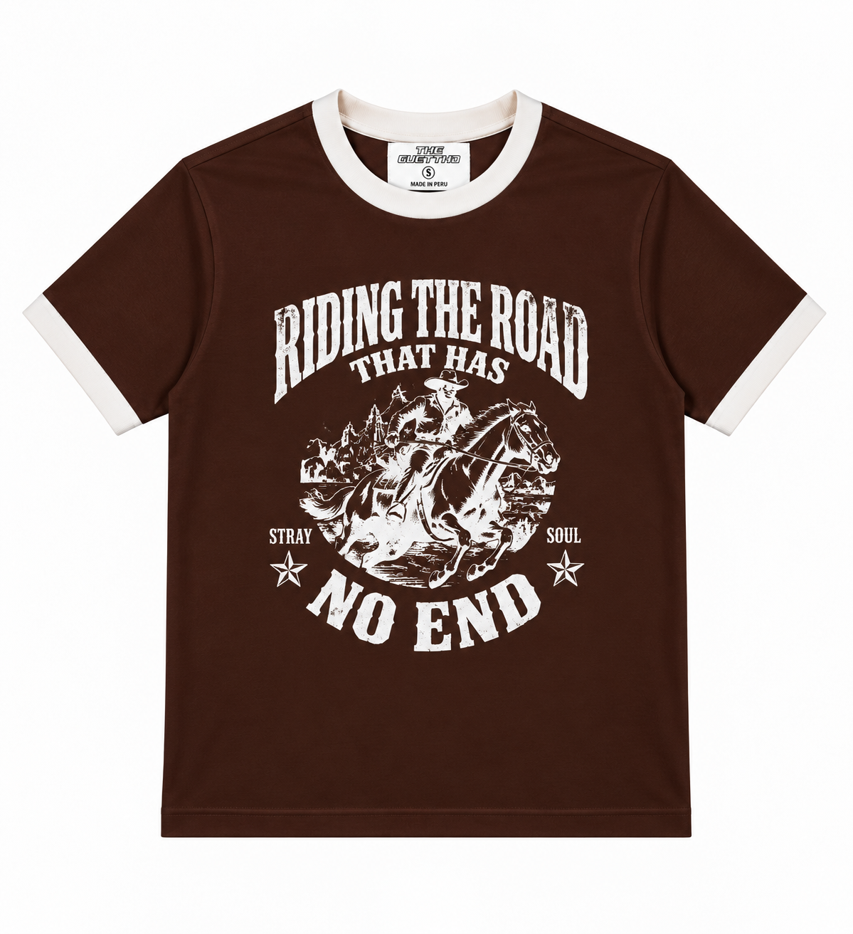 Baby Tee Riding The Road / Brown
