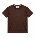 Ribbed T shirt / Chocolate Brown