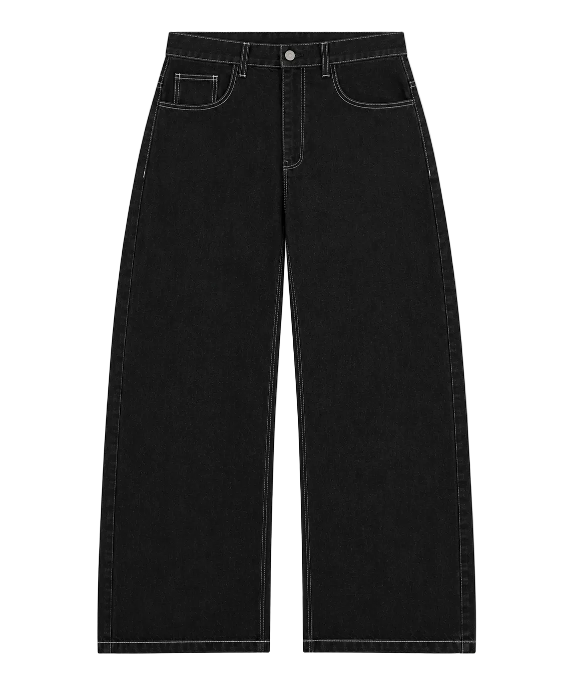 Raw Baggy Denim / Black&White