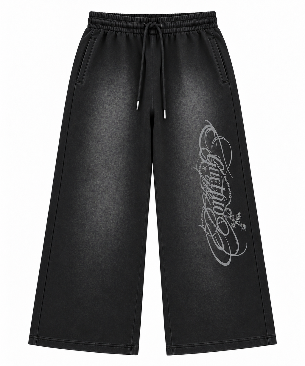 Acid Sweatpants / Washed Black