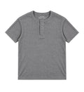 Henley Short Sleeve/ Light Grey