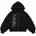 Guettho Urban Zip Hoodie / Black