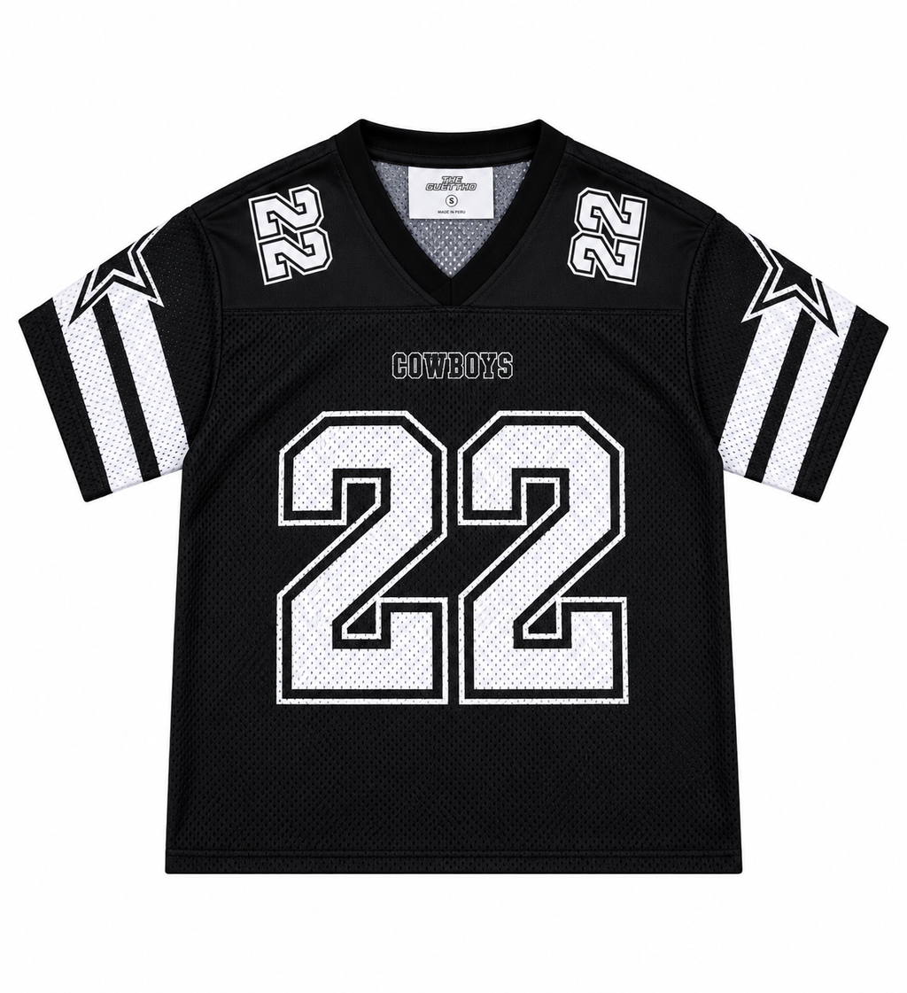 Mesh Jersey Guettho Sport / Black/White