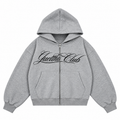 Guettho Club Zip Hoodie / Grey