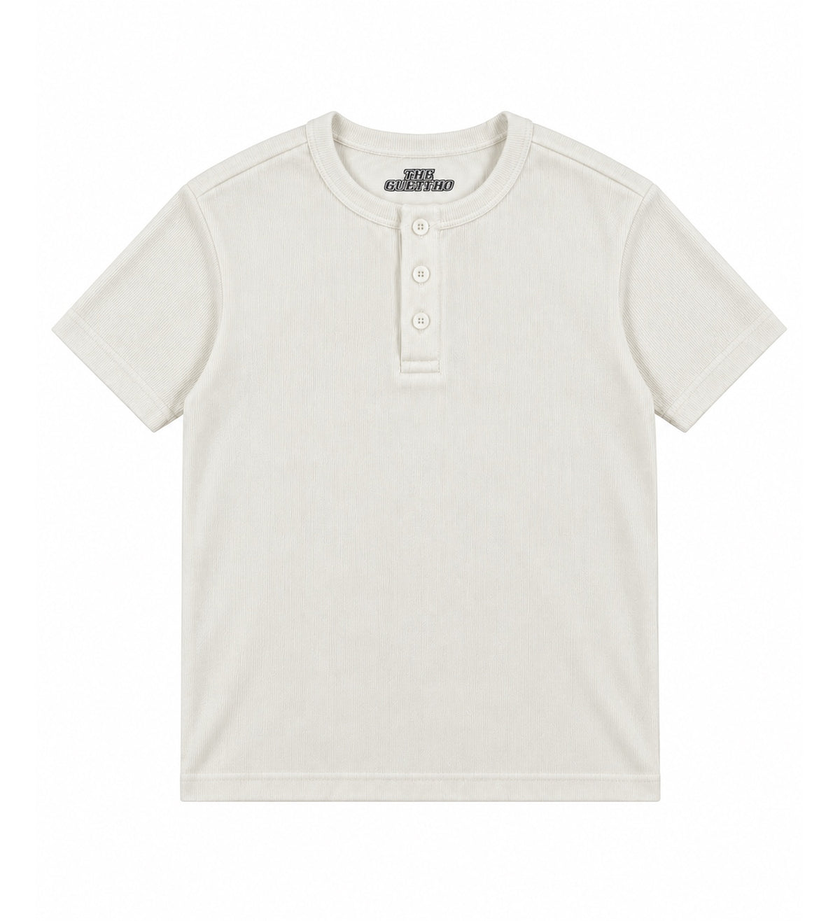 Henley Short Sleeve / White