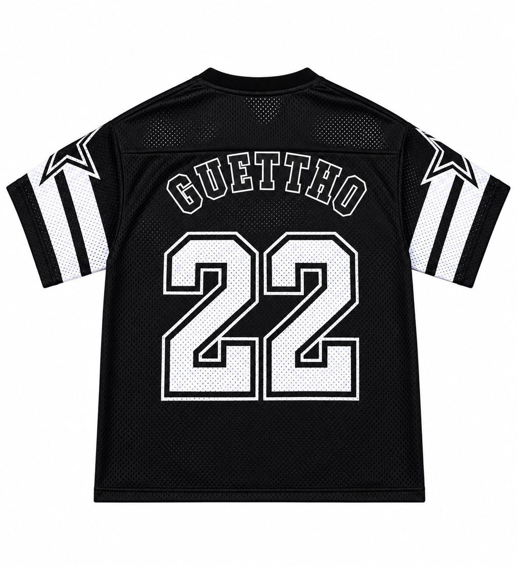Mesh Jersey Guettho Sport / Black/White