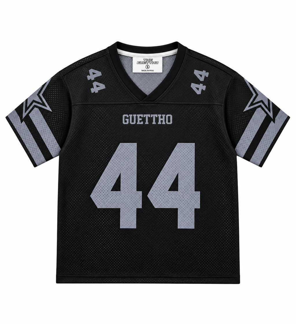 Mesh Jersey Guettho Sport / Black/Grey