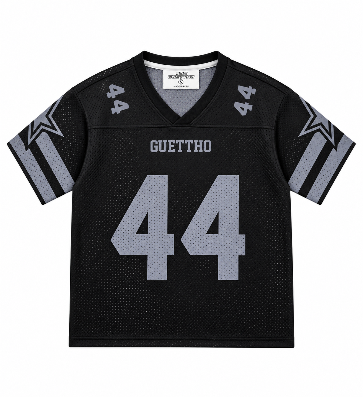 Mesh Jersey Guettho Sport / Black/Grey