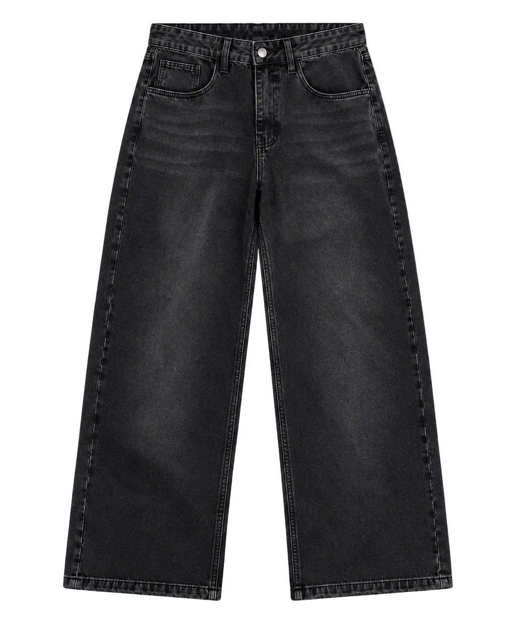 Washed Baggy Denim / Black