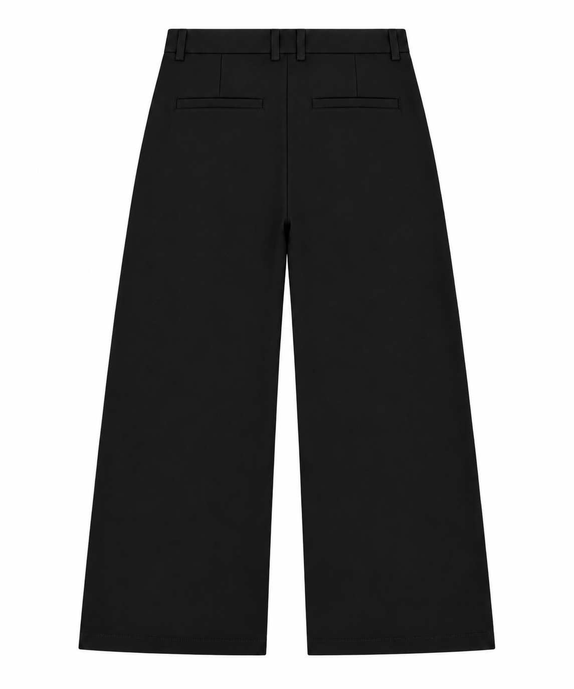 Wide Leg Trousers/ Black