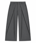 Wide Leg Trousers / Dark Grey
