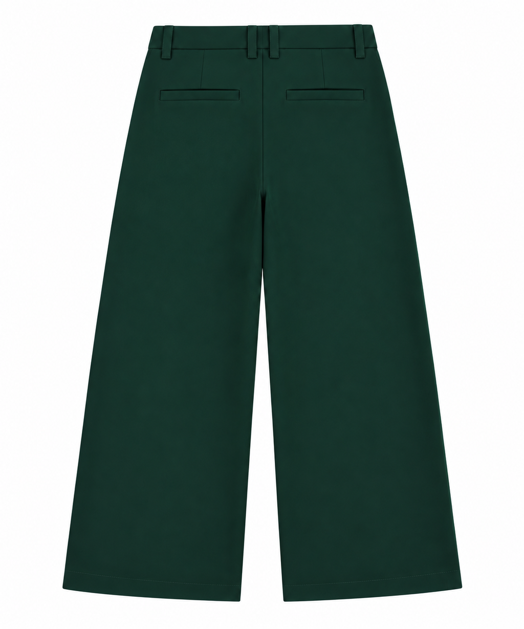Wide leg Trousers / Deep Green