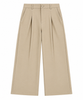 Wide Leg Trousers / Sand Beige