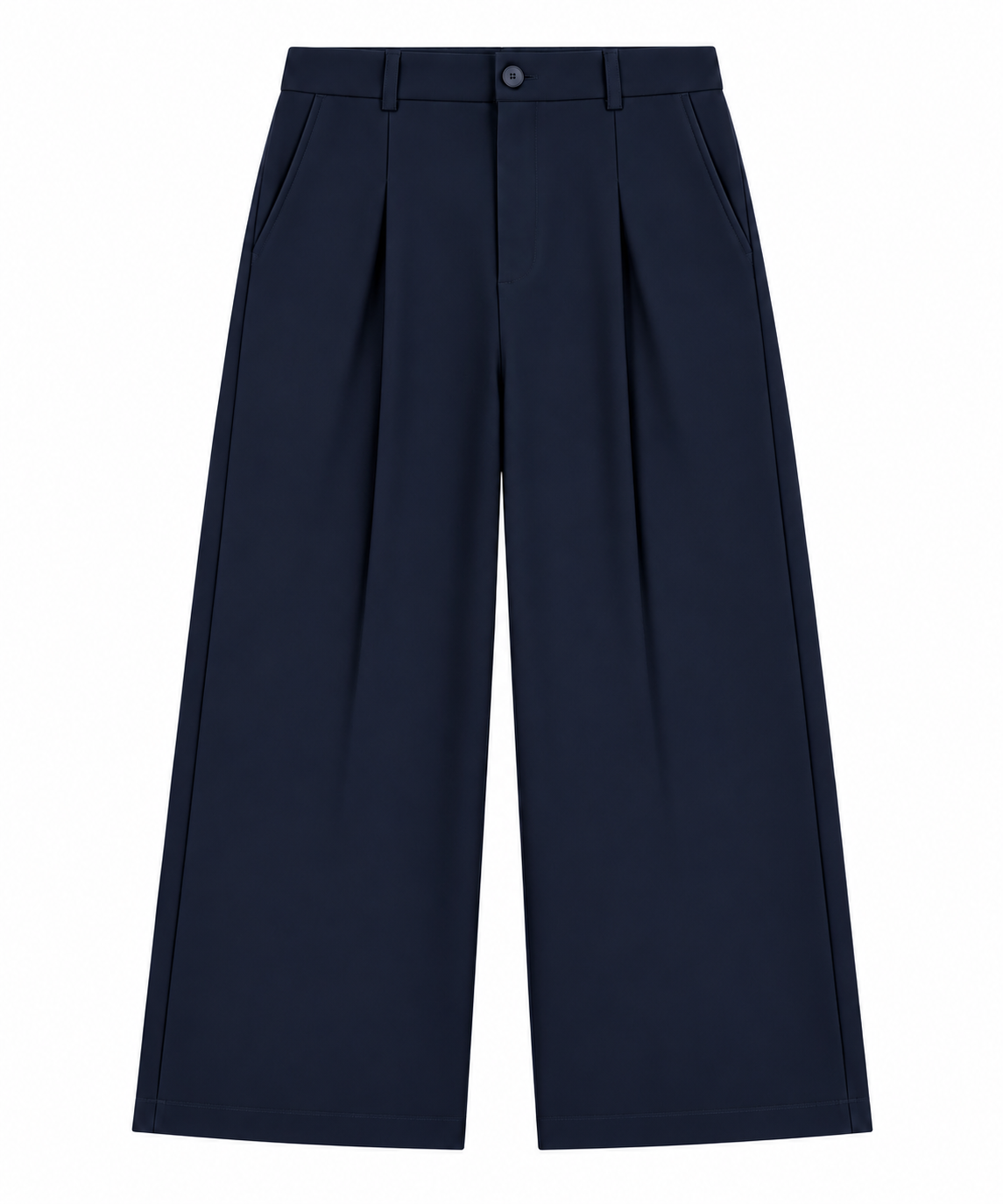 Wide Leg Trousers / Navy