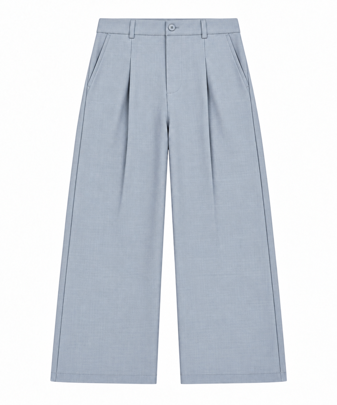 Wide Leg Trousers / Light Grey