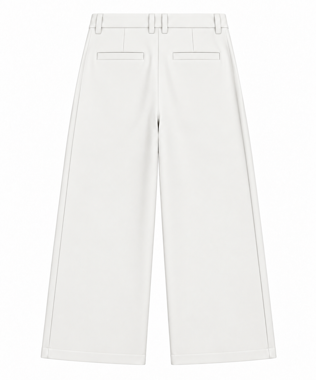 Wide Leg Trousers / Off White