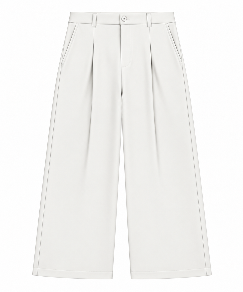 Wide Leg Trousers / Off White