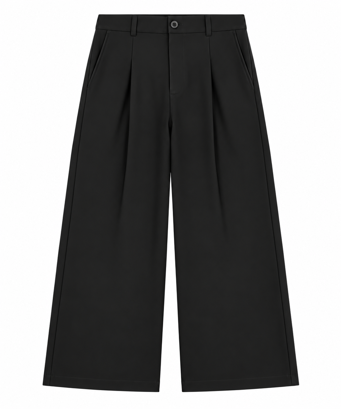 Wide Leg Trousers / Black