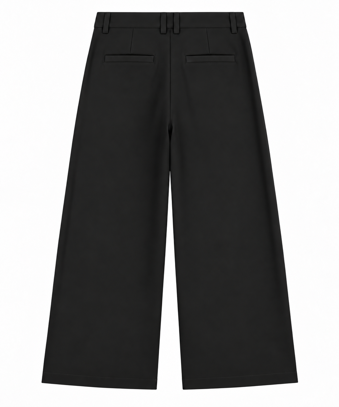 Wide Leg Trousers / Black
