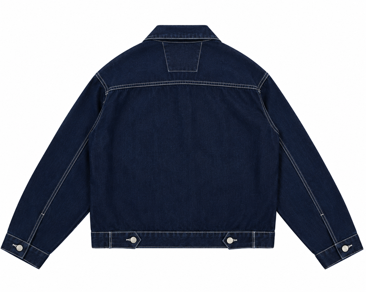 Raw Denim Trucker Jacket / Indigo