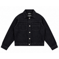 Raw denim Trucker Jacket / Black
