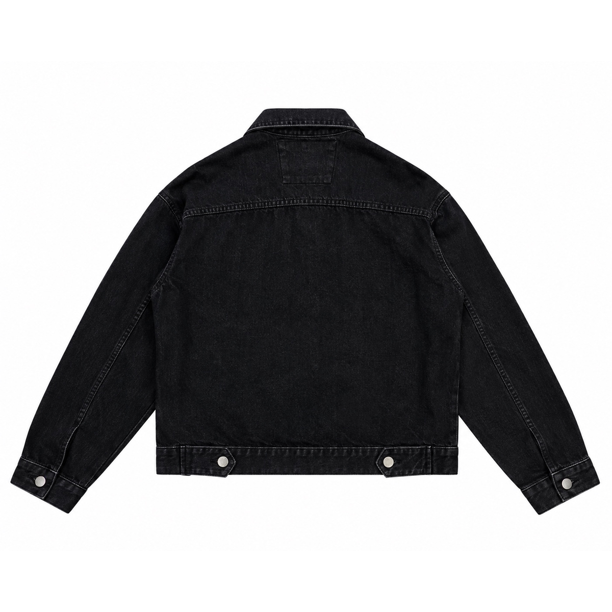 Raw denim Trucker Jacket / Black