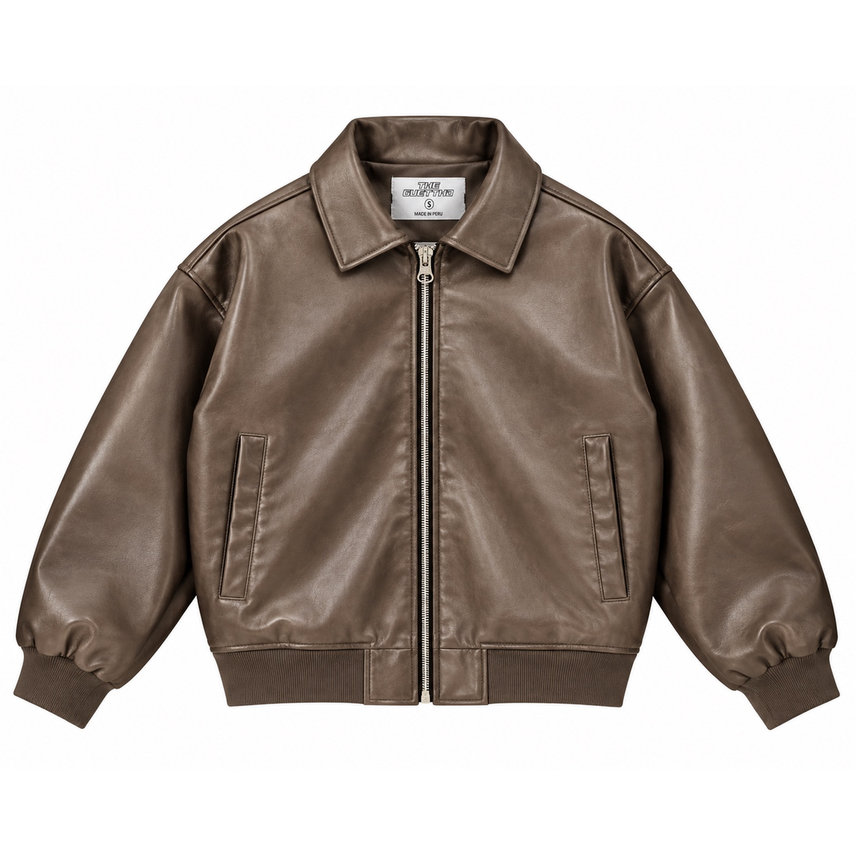 Leather Jacket / Beige