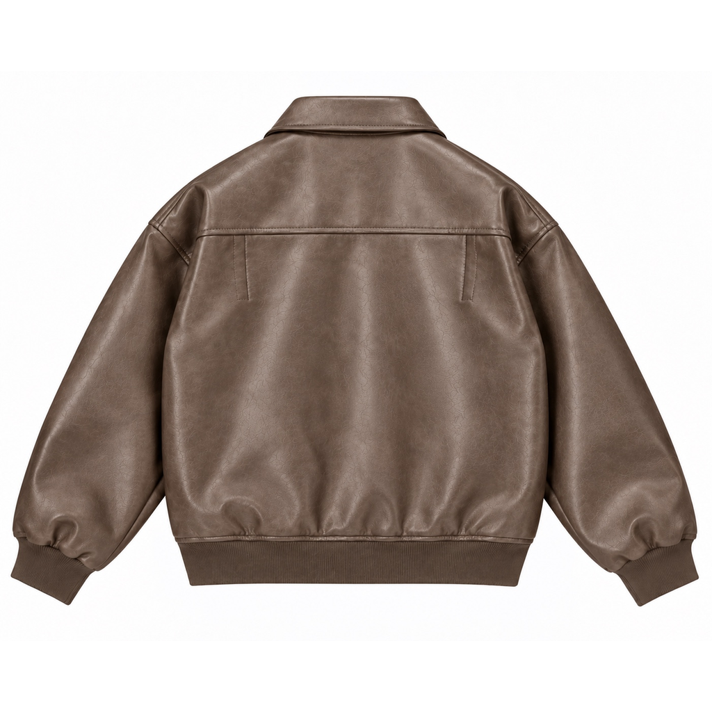 Leather Jacket / Beige