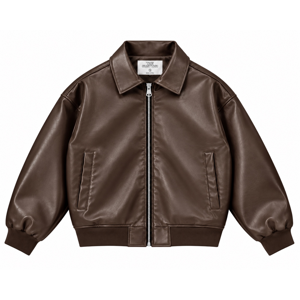 Leather Jacket / Chocolate Brown