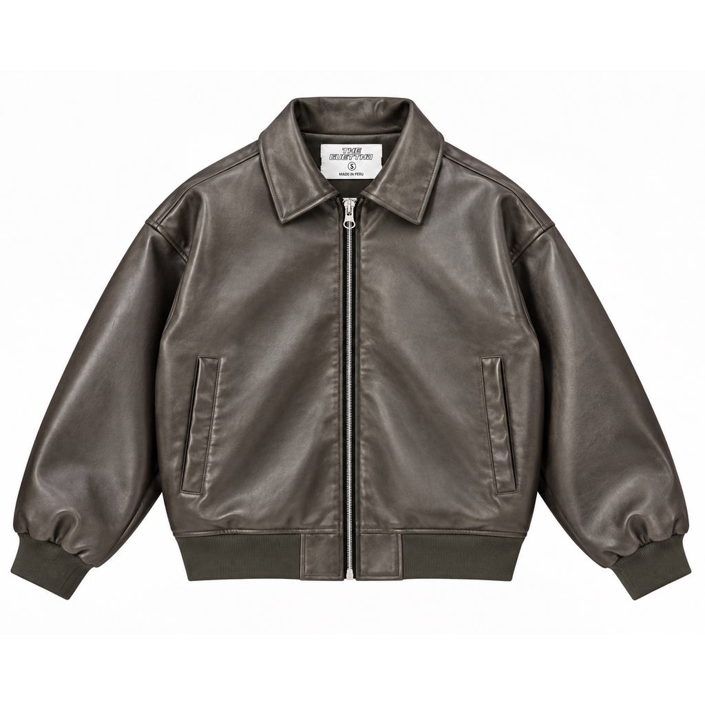 Leather Jacket / Grey