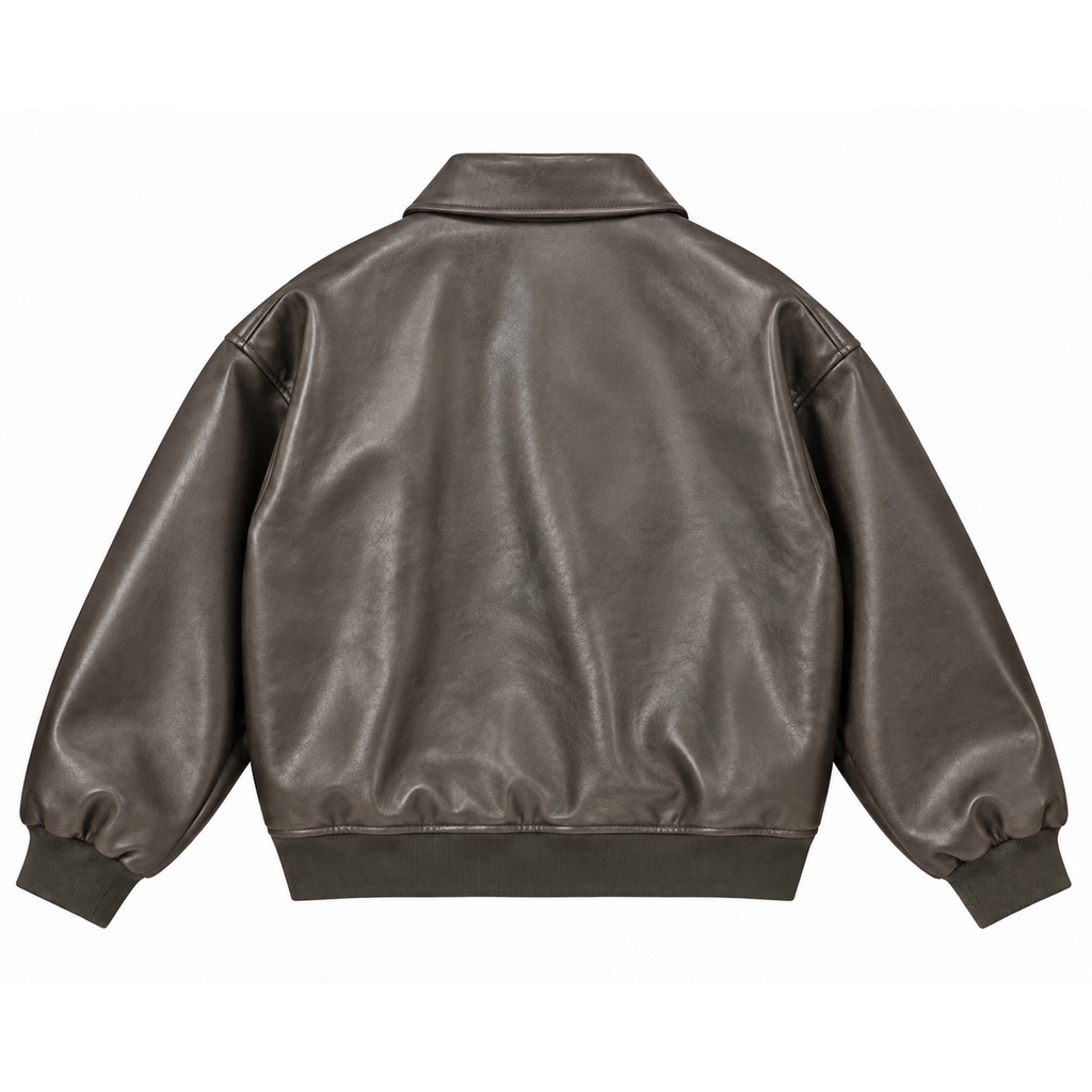 Leather Jacket / Grey