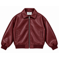 Leather Jacket / Burgundy