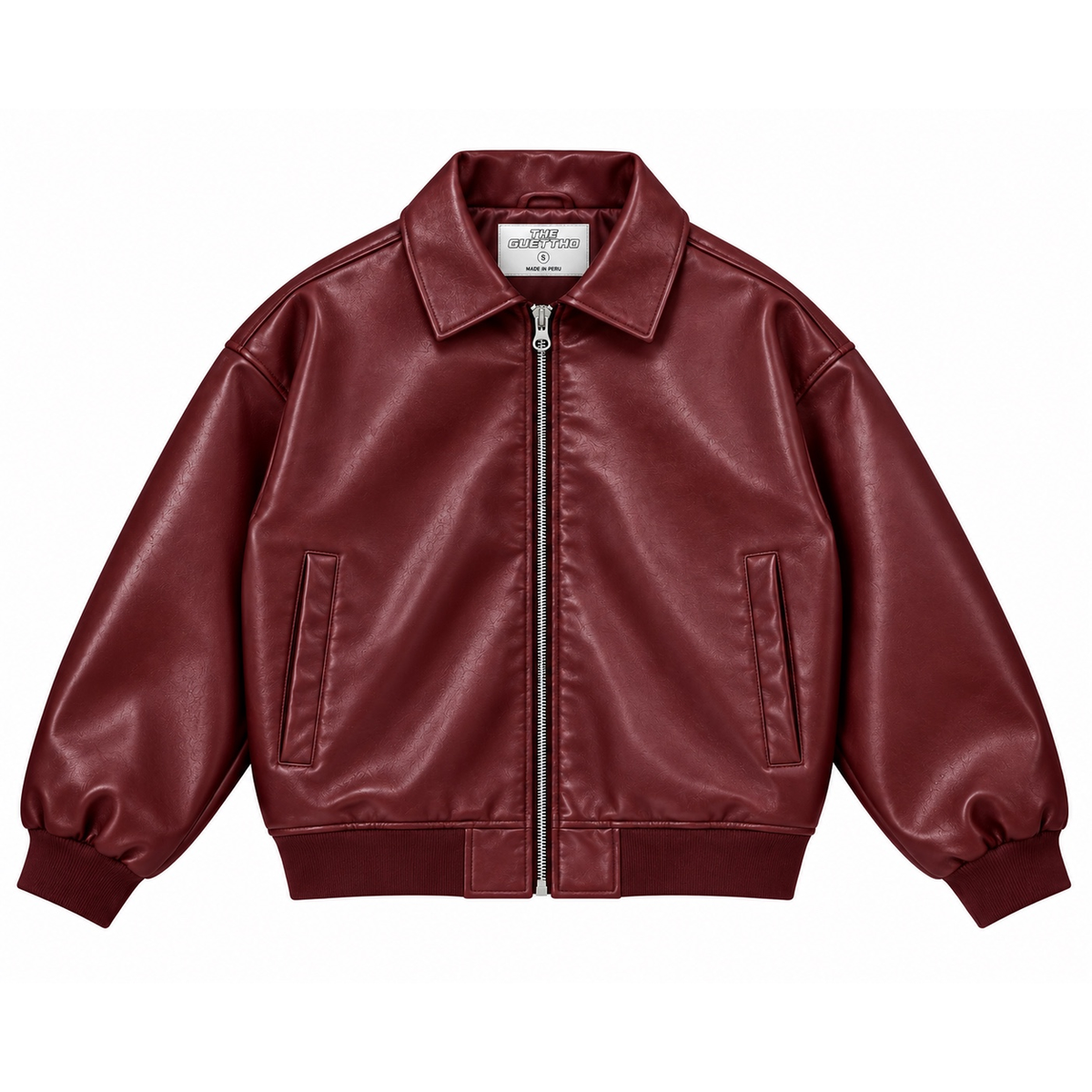 Leather Jacket / Burgundy