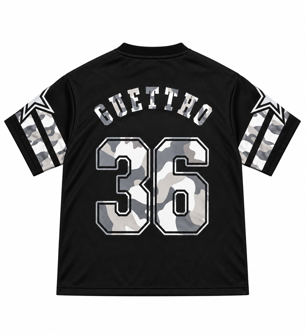 Mesh Jersey Guettho Sport / Black/Camo
