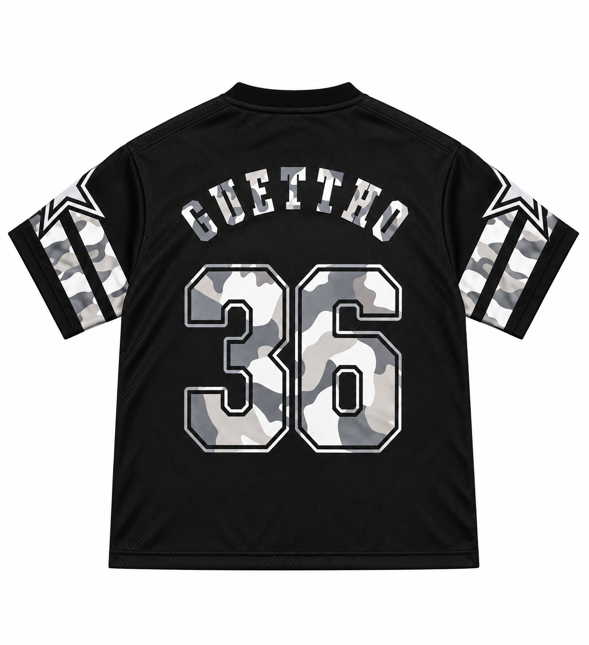 Mesh Jersey Guettho Sport / Black/Camo